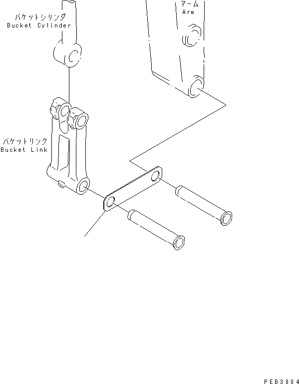 Схема запчастей Komatsu PC228US-3-AP - КОВШ LESS(№-) РАБОЧЕЕ ОБОРУДОВАНИЕ