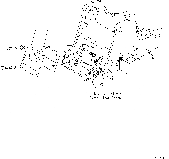 Схема запчастей Komatsu PC228US-3-AP - РУКОЯТЬ CRANE (ПЕРЕГОРОДКА.) (COVER) (BLUE)(№-) СПЕЦ. ОПЦИИ