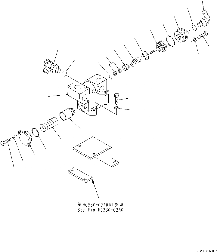 Схема запчастей Komatsu PC228US-2 - ВОЗВРАТНАЯ ЛИНИЯ(БЛОК) ( АКТУАТОР) ГИДРАВЛИКА