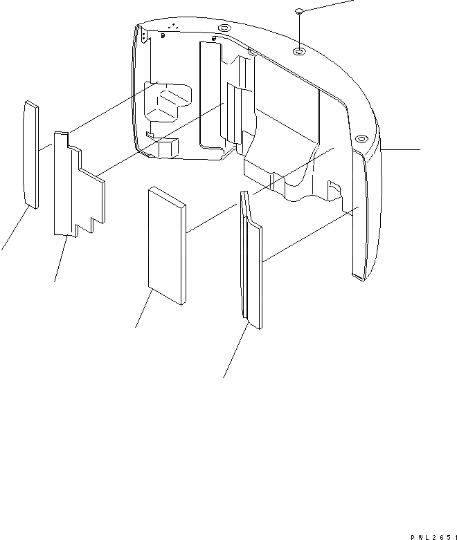 Схема запчастей Komatsu PC228US-2 - ПРОТИВОВЕС (7KG) ЧАСТИ КОРПУСА