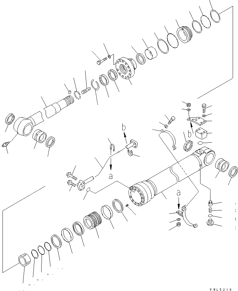 Схема запчастей Komatsu PC228US-3-YA - ЦИЛИНДР РУКОЯТИ(YELНИЗ.)(№-7) ОСНОВН. КОМПОНЕНТЫ И РЕМКОМПЛЕКТЫ