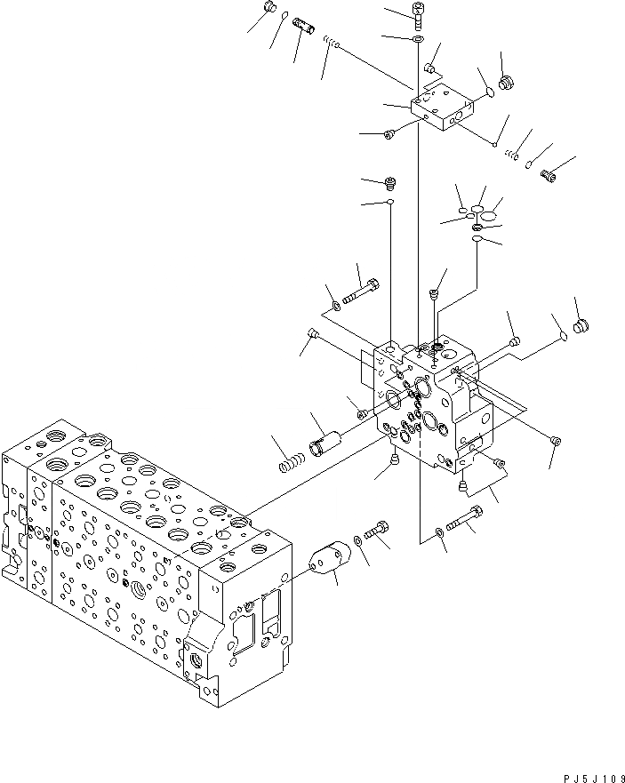 Схема запчастей Komatsu PC228US-3-YA - ОСНОВН. КЛАПАН (-АКТУАТОР) (/9) (2-СЕКЦИОНН. СТРЕЛА¤ ROTATION РУКОЯТЬ)(№-) ОСНОВН. КОМПОНЕНТЫ И РЕМКОМПЛЕКТЫ