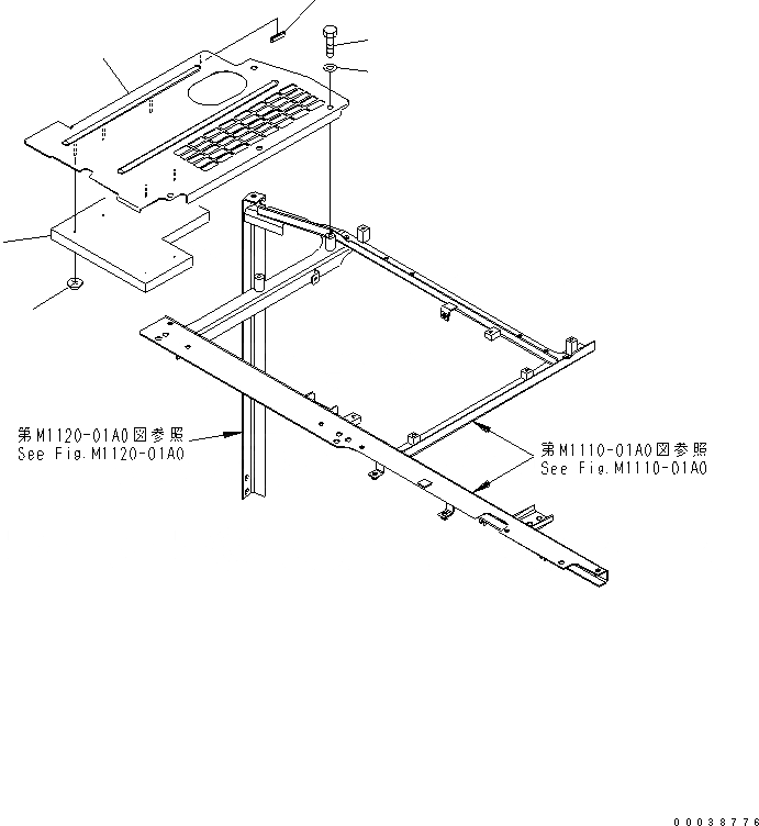 Схема запчастей Komatsu PC228US-3 - ВЕРХН. ЧАСТЬ (YELНИЗ.) (ЕС НОВ. NOISE ПОНИЖАЮЩ. ARRANGEMENT)(№9-) ЧАСТИ КОРПУСА