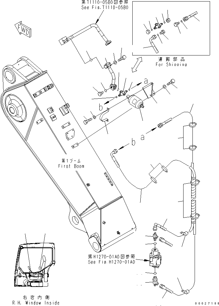 Схема запчастей Komatsu PC228US-3 - ПЕРЕХОДНИК ДЛЯ МОЛОТА (ДЛЯ NPK)(№7-) РАБОЧЕЕ ОБОРУДОВАНИЕ