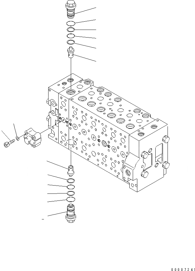 Схема запчастей Komatsu PC228US-3 - ОСНОВН. КЛАПАН (7-СЕКЦИОНН.) (8/9) (ROTATION РУКОЯТЬ) ОСНОВН. КОМПОНЕНТЫ И РЕМКОМПЛЕКТЫ