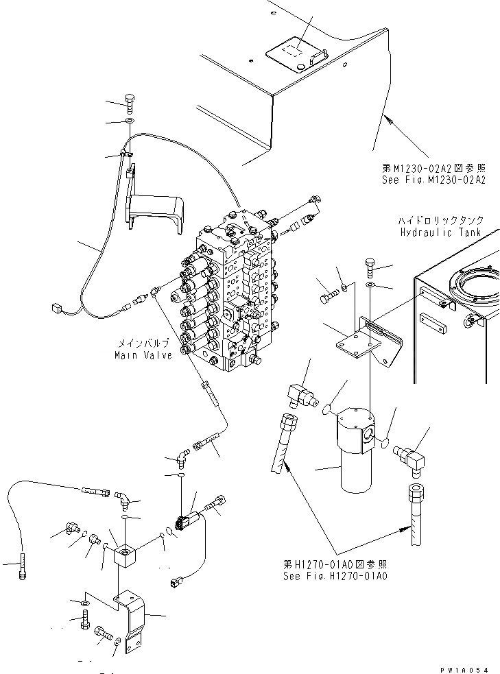 Схема запчастей Komatsu PC228US-3-YB - НАВЕСНОЕ ОБОРУД-Е (ФИЛЬТР.)(№-) ГИДРАВЛИКА