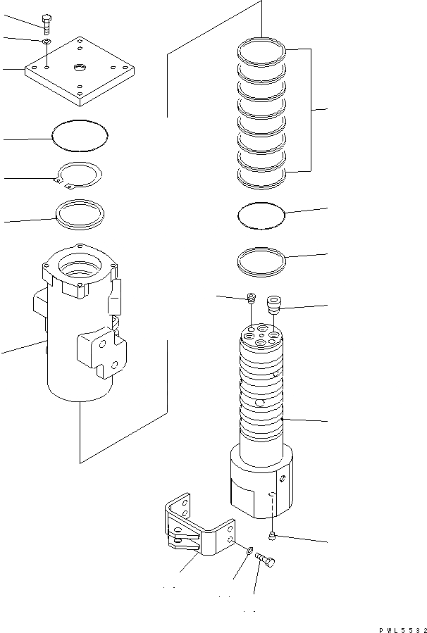 Схема запчастей Komatsu PC228US-3-YB - ПОВОРОТНОЕ СОЕДИНЕНИЕ (СПЕЦИФ-Я С ОТВАЛОМ)(№-) ОСНОВН. КОМПОНЕНТЫ И РЕМКОМПЛЕКТЫ