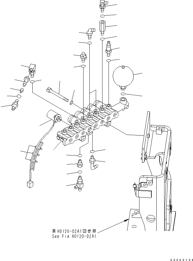 Схема запчастей Komatsu PC228USLC-3 - СОЛЕНОИДНЫЙ КЛАПАН (КЛАПАН) ( АКТУАТОР) (С 2-СЕКЦИОНН. СТРЕЛА) (ДЛЯ ЕС) ГИДРАВЛИКА