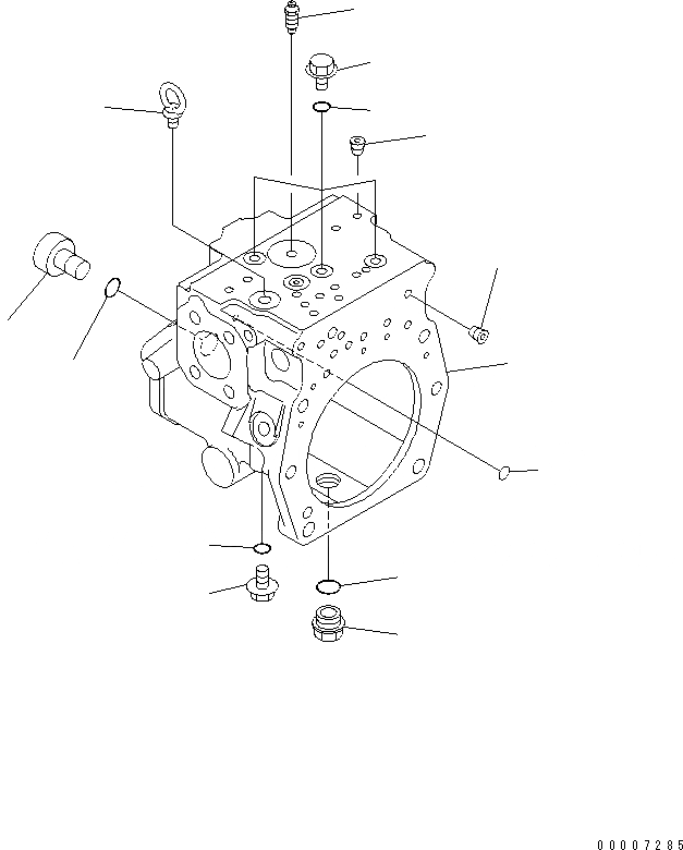 Схема запчастей Komatsu PC228US-3-YP - ОСНОВН. НАСОС (/)(№-) ОСНОВН. КОМПОНЕНТЫ И РЕМКОМПЛЕКТЫ