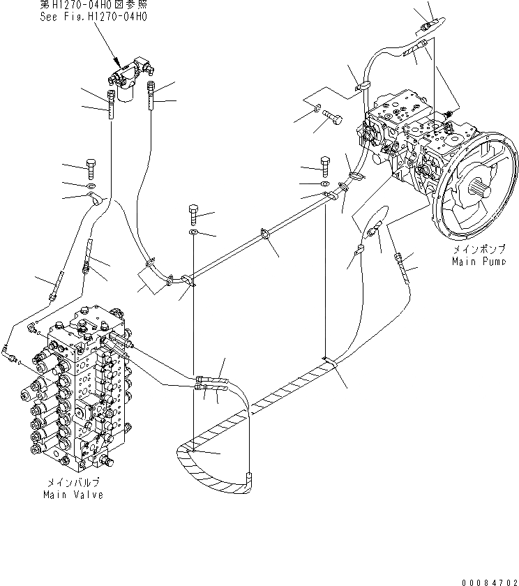 Схема запчастей Komatsu PC228USLC-3E0 - LS ЛИНИЯ ( АКТУАТОР)(№-) ГИДРАВЛИКА