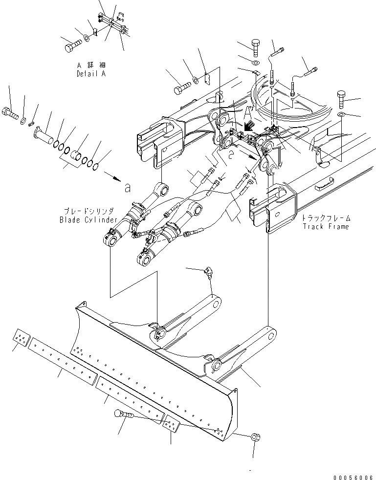 Схема запчастей Komatsu PC228USLC-3E0 - ОТВАЛ (LC)(№-7) РАБОЧЕЕ ОБОРУДОВАНИЕ