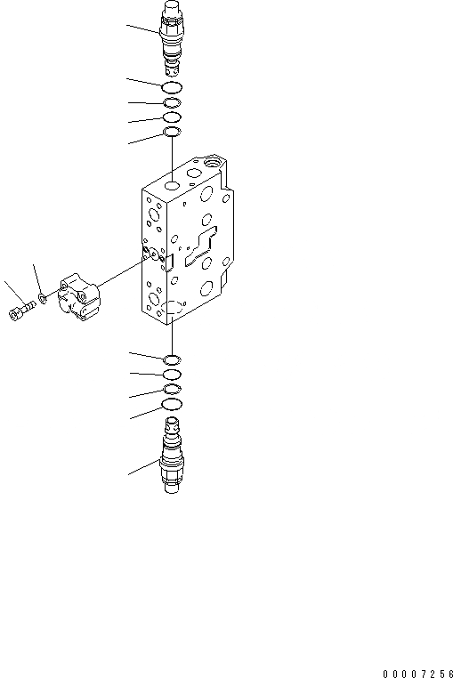 Схема запчастей Komatsu PC228USLC-3E0 - СЕРВИСНЫЙ КЛАПАН (/) (-АКТУАТОР) (КОМПЛЕКТ) ОСНОВН. КОМПОНЕНТЫ И РЕМКОМПЛЕКТЫ