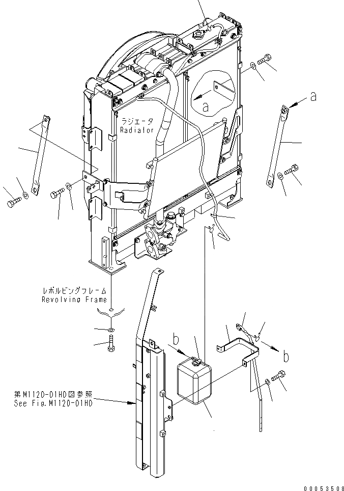 Схема запчастей Komatsu PC228US-3E0 - ОХЛАЖД-Е (ВТОРИЧН. БАК И КРЕПЛЕНИЕ РАДИАТОРА) СИСТЕМА ОХЛАЖДЕНИЯ