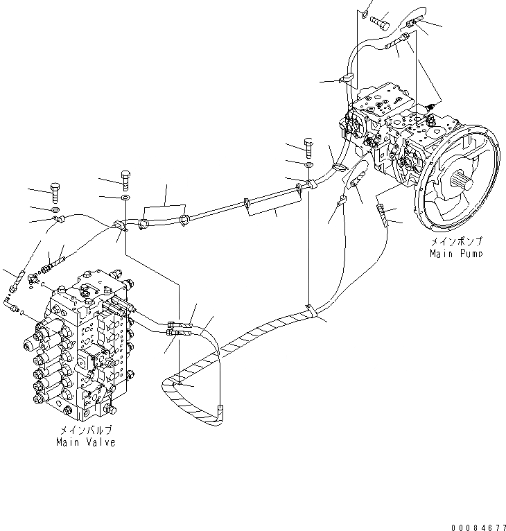 Схема запчастей Komatsu PC228US-3E0 - LS ЛИНИЯ(№-) ГИДРАВЛИКА