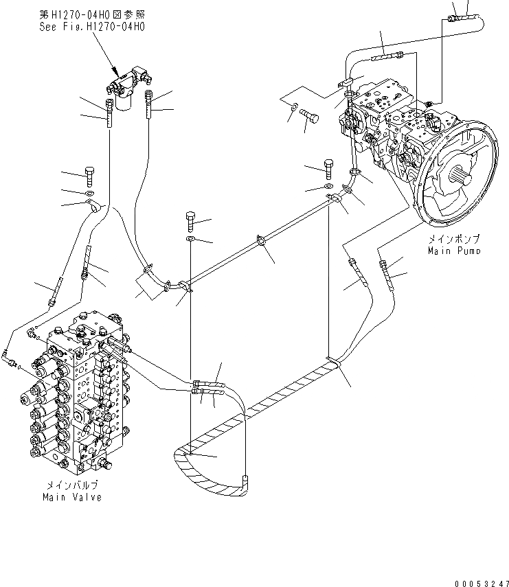 Схема запчастей Komatsu PC228US-3E0 - LS ЛИНИЯ ( АКТУАТОР)(№-) ГИДРАВЛИКА