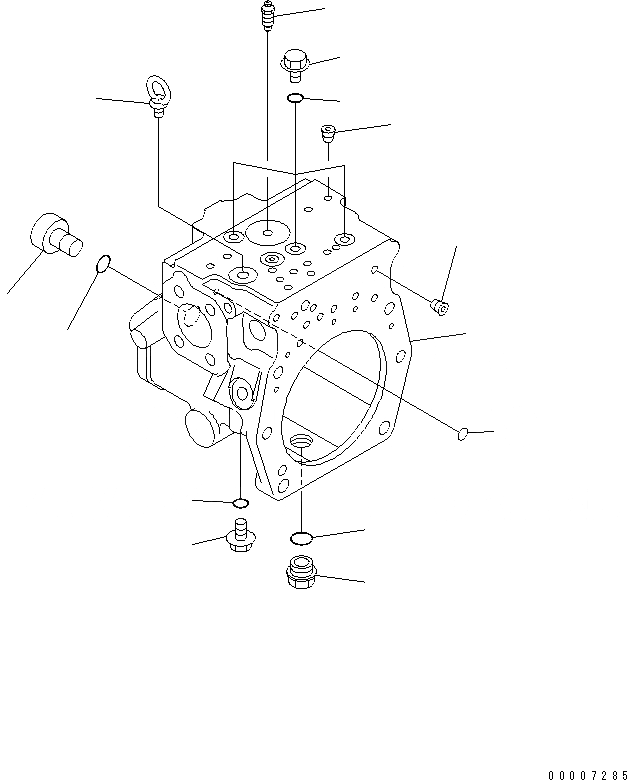 Схема запчастей Komatsu PC228USLC-3-AB - ОСНОВН. НАСОС (/)(№-) ОСНОВН. КОМПОНЕНТЫ И РЕМКОМПЛЕКТЫ