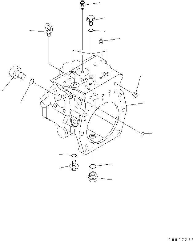 Схема запчастей Komatsu PC228USLC-3-YB - ОСНОВН. НАСОС (/)(№-) ОСНОВН. КОМПОНЕНТЫ И РЕМКОМПЛЕКТЫ