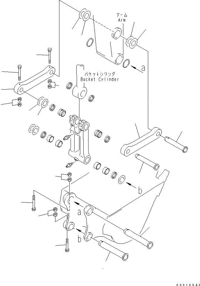 Схема запчастей Komatsu PC228US-3-YG - РУКОЯТЬ (.9M) (СОЕДИНЕНИЕ КОВША) (СПЕЦ-Я ДЛЯ РАЗРУШ. ЗДАНИЙ) (ДЛЯ ПОДЪЕМА РУКОЯТИ) (YELНИЗ.)(№-) РАБОЧЕЕ ОБОРУДОВАНИЕ