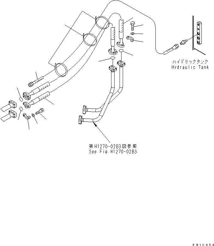 Схема запчастей Komatsu PC228US-3N-YA - НАВЕСНОЕ ОБОРУД-Е (КЛАПАН) (С ROTATION РУКОЯТЬ)(№-) ГИДРАВЛИКА