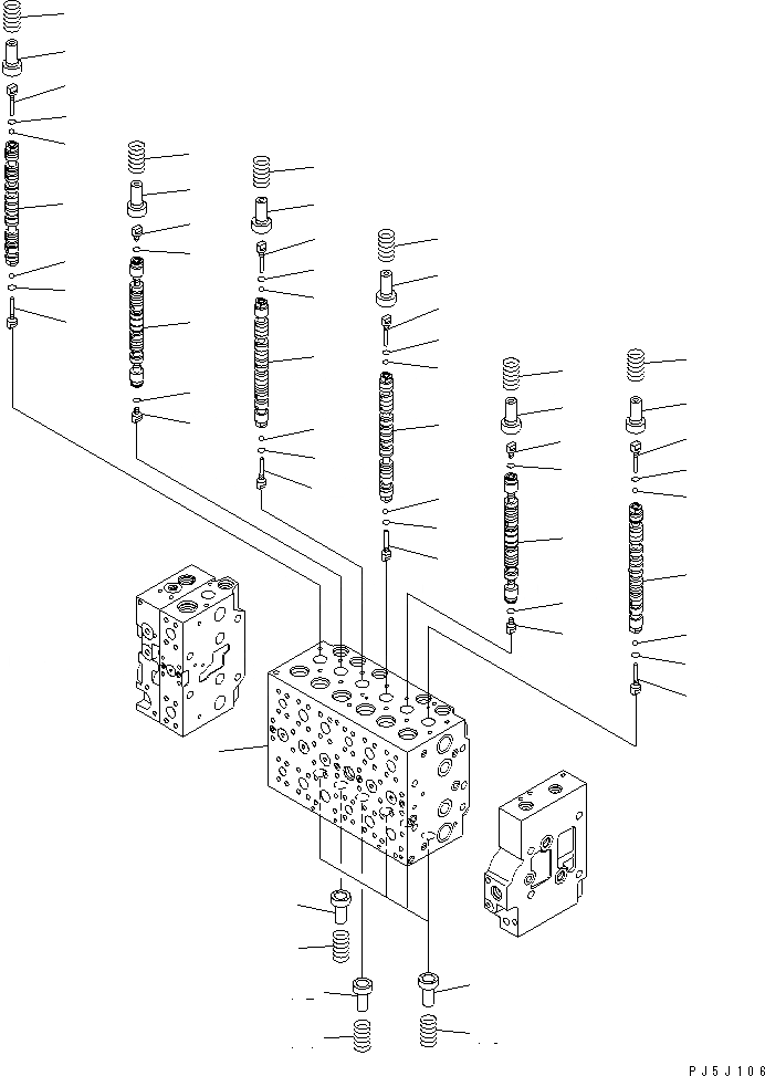 Схема запчастей Komatsu PC228US-3N-YA - ОСНОВН. КЛАПАН (7-СЕКЦИОНН.) (/9) (ROTATION РУКОЯТЬ) ОСНОВН. КОМПОНЕНТЫ И РЕМКОМПЛЕКТЫ