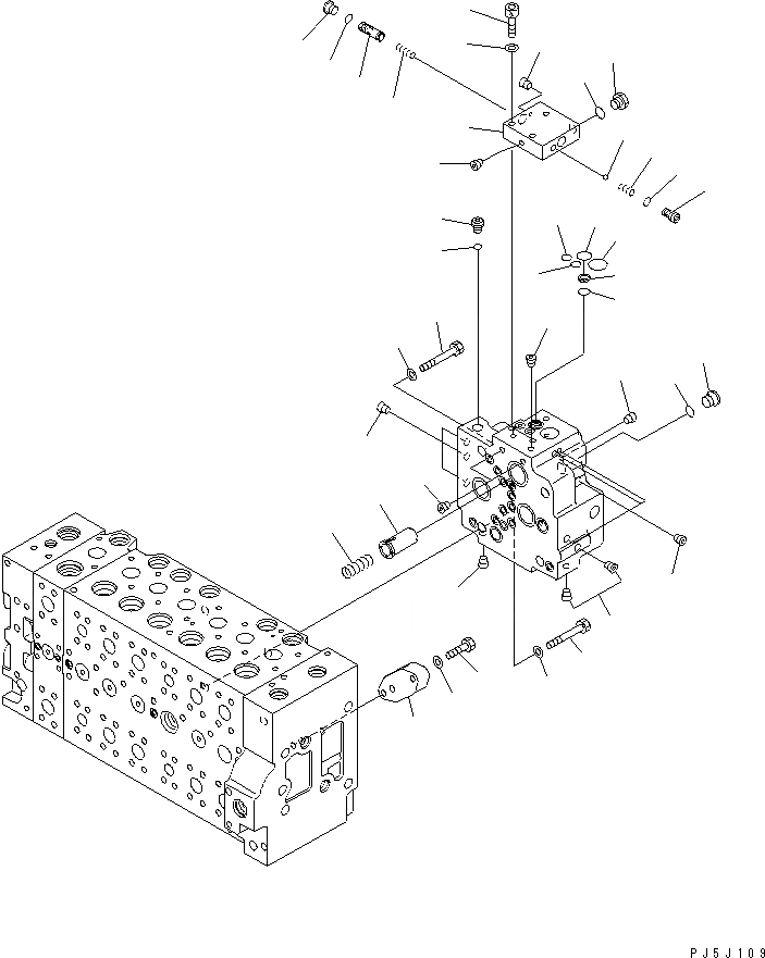 Схема запчастей Komatsu PC228US-3N-YP - ОСНОВН. КЛАПАН (7-СЕКЦИОНН.) (/9) (ROTATION РУКОЯТЬ) ОСНОВН. КОМПОНЕНТЫ И РЕМКОМПЛЕКТЫ