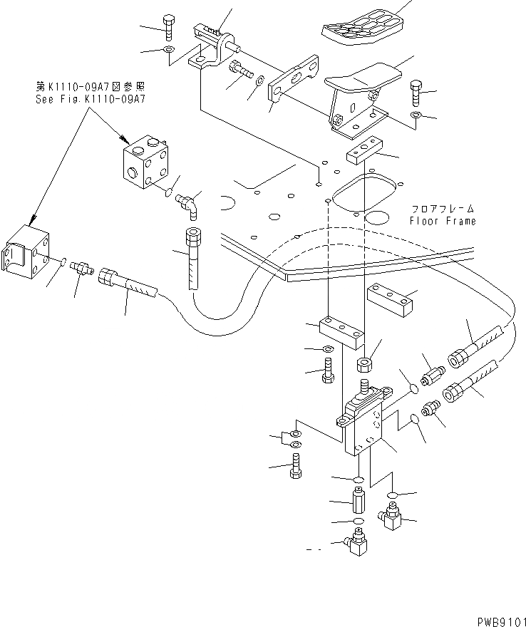 Схема запчастей Komatsu PC228USLC-1 - ОСНОВН. КОНСТРУКЦИЯ (OFFSET УПРАВЛ-Е) ( АКТУАТОР) (ДЛЯ MONO-СТРЕЛА) КАБИНА ОПЕРАТОРА И СИСТЕМА УПРАВЛЕНИЯ