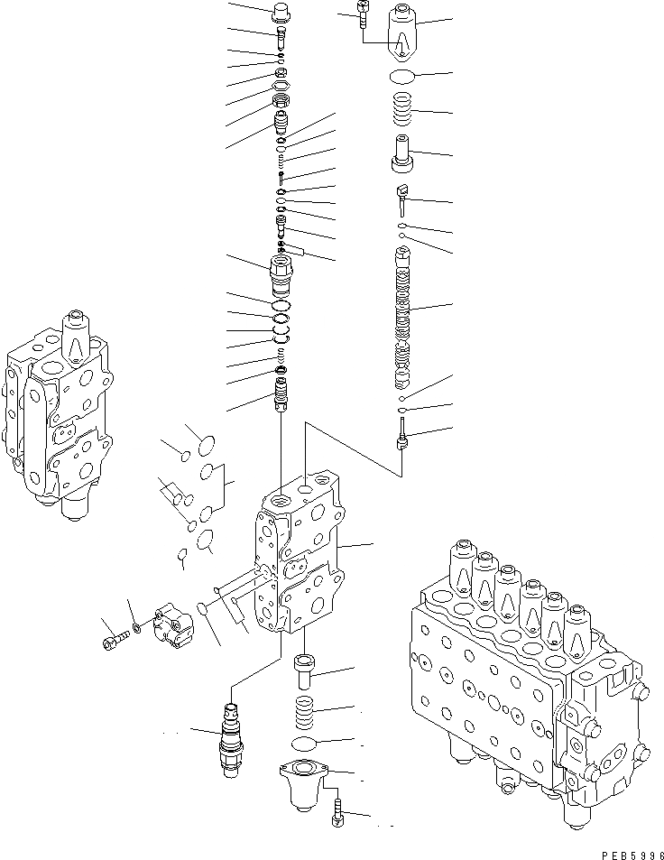 Схема запчастей Komatsu PC228USLC-1 - ОСНОВН. КЛАПАН (-АКТУАТОР) (/) (ТУННЕЛЬН. СПЕЦ-Я./ДЛЯ MONO-СТРЕЛА) ОСНОВН. КОМПОНЕНТЫ И РЕМКОМПЛЕКТЫ