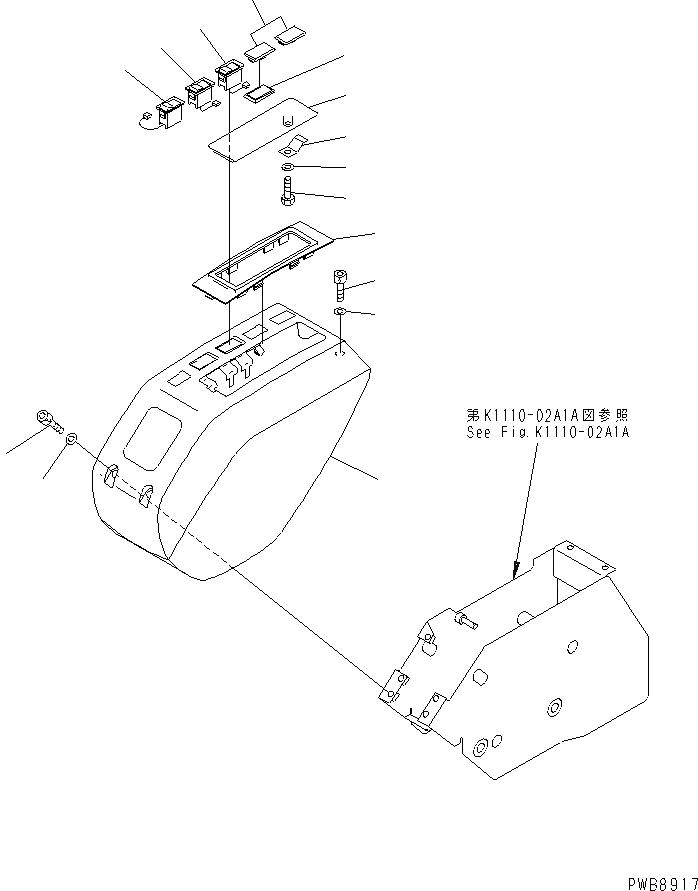 Схема запчастей Komatsu PC228USLC-1-TN - ОСНОВН. КОНСТРУКЦИЯ (COVER) (ЛЕВ.) (ДЛЯ MONO-СТРЕЛА) КАБИНА ОПЕРАТОРА И СИСТЕМА УПРАВЛЕНИЯ