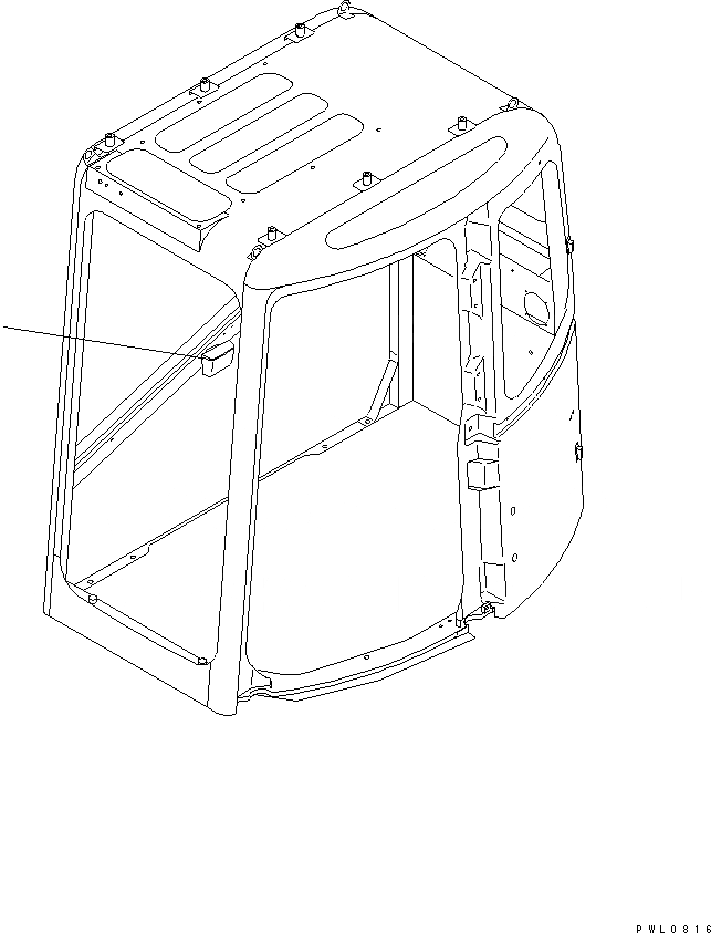 Схема запчастей Komatsu PC228USLC-1-TN - ПЕПЕЛЬНИЦА КАБИНА ОПЕРАТОРА И СИСТЕМА УПРАВЛЕНИЯ