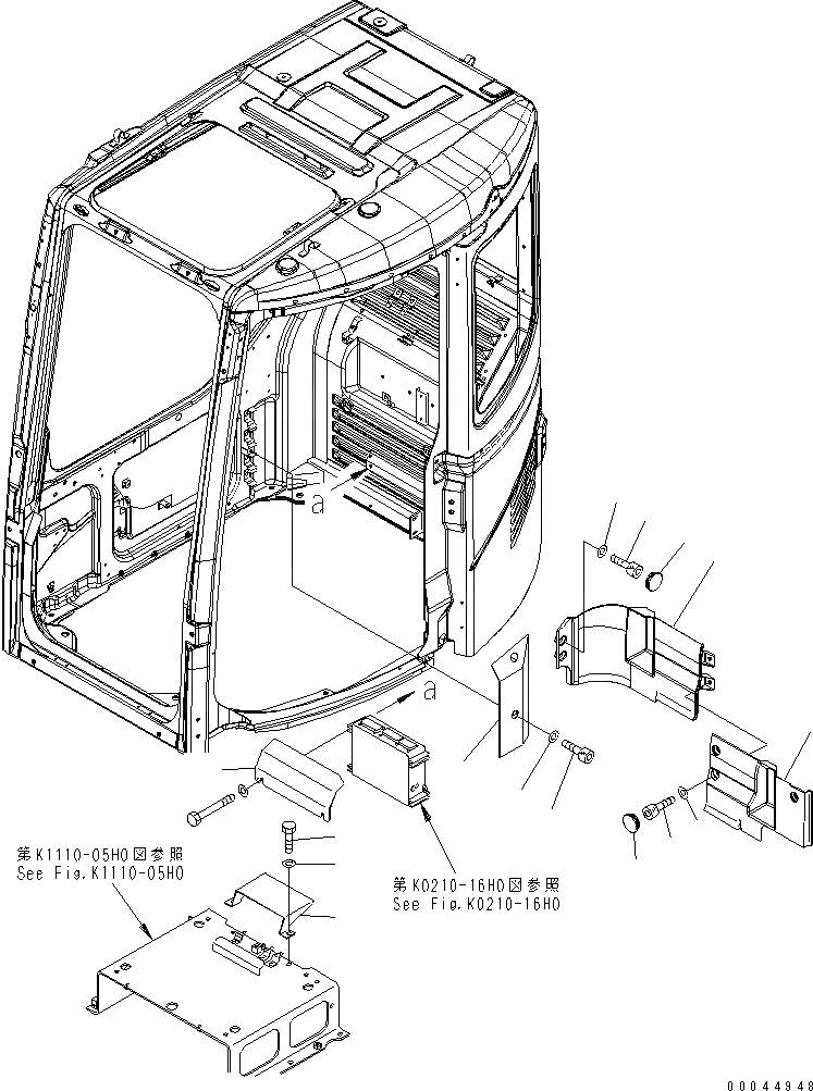 Схема запчастей Komatsu PC228US-3E0 - ОСНОВН. ЛИНИЯ PPC (ШЛАНГИ) ГИДРАВЛИКА