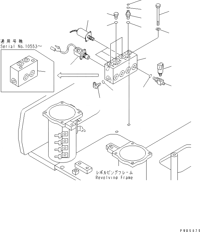 Схема запчастей Komatsu PC228UU-1-MO - СОЛЕНОИДНЫЙ КЛАПАН (КЛАПАН) (СТРЕЛА И КОВШ)(№-7) ГИДРАВЛИКА