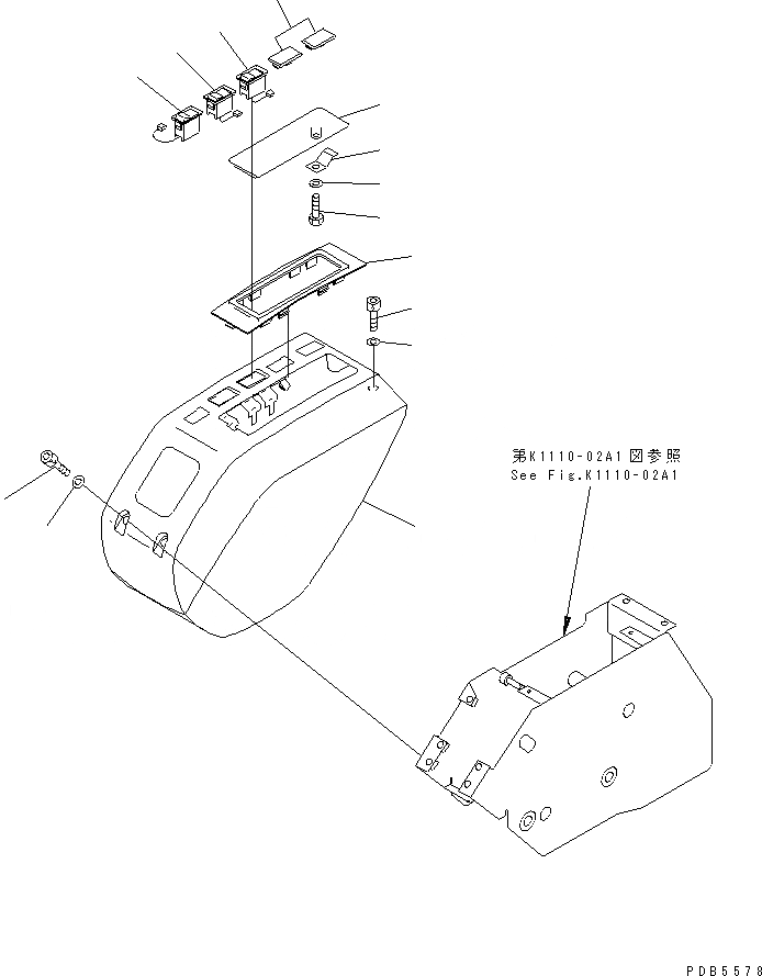 Схема запчастей Komatsu PC228UU-1-MO - ОСНОВН. КОНСТРУКЦИЯ (COVER) (ЛЕВ.) (ДЛЯ MONO-СТРЕЛА)(№-7) КАБИНА ОПЕРАТОРА И СИСТЕМА УПРАВЛЕНИЯ