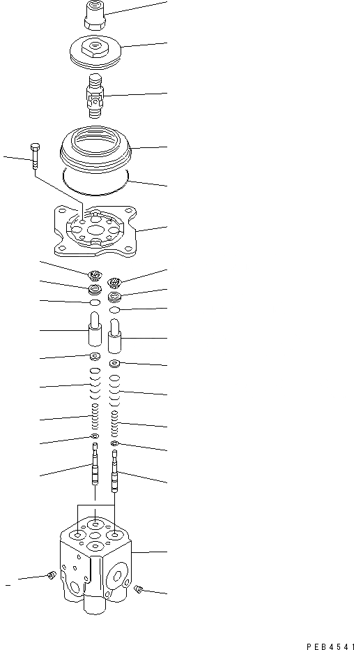 Схема запчастей Komatsu PC228UU-1-MO - КЛАПАН PPC(ДЛЯ РАБОЧ. ОБОРУД-Я) ОСНОВН. КОМПОНЕНТЫ И РЕМКОМПЛЕКТЫ