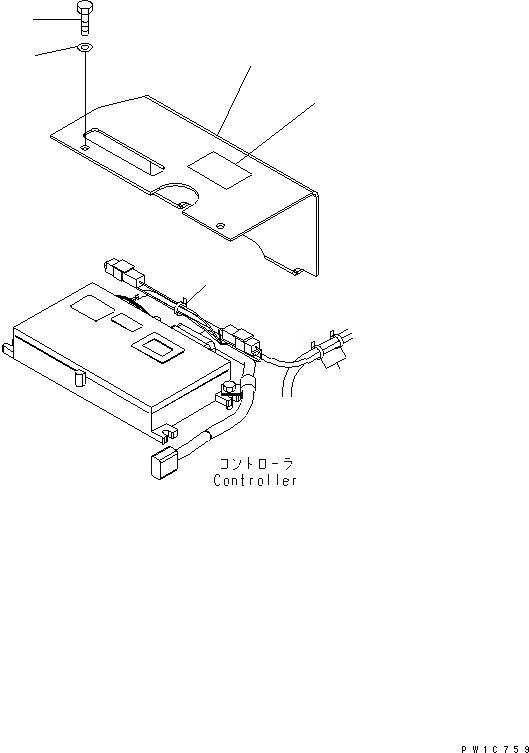 Схема запчастей Komatsu PC230-7-CG - KOMTRAX ЭЛЕКТРИКА