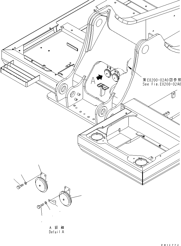 Схема запчастей Komatsu PC230-7-CG - ЗВУК. СИГНАЛ. ЭЛЕКТРИКА