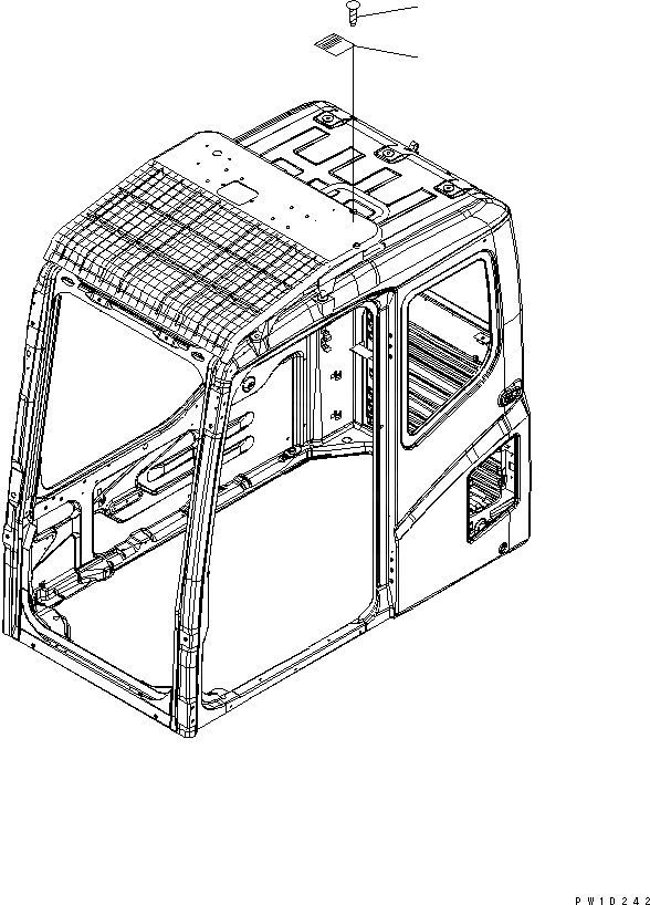 Схема запчастей Komatsu PC230-7-CG - ПРЕДУПРЕЖДАЮЩ. МАРКИРОВКА (СПЕЦ-Я ДЛЯ РАЗРУШ. ЗДАНИЙ) МАРКИРОВКА