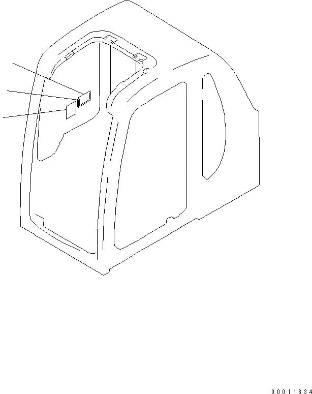 Схема запчастей Komatsu PC230-6 - МАРКИРОВКА (MULTI PATTERN) (ЯПОН.)(№-) МАРКИРОВКА