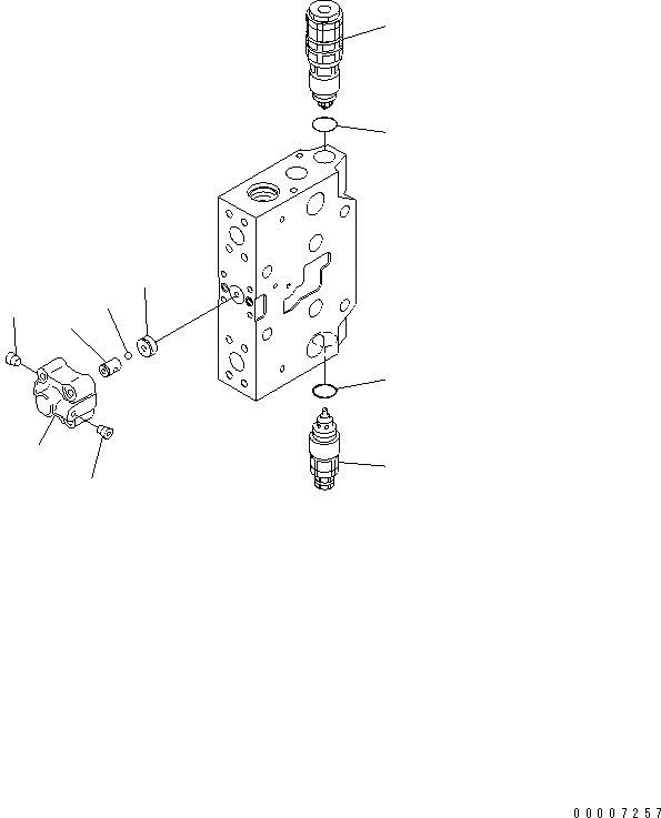 Схема запчастей Komatsu PC230-7-AA - СЕРВИСНЫЙ КЛАПАН (/) ОСНОВН. КОМПОНЕНТЫ И РЕМКОМПЛЕКТЫ