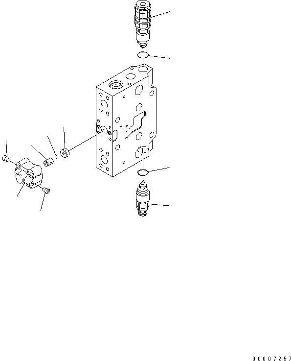 Схема запчастей Komatsu PC230LC-7-BA - СЕРВИСНЫЙ КЛАПАН (/) ОСНОВН. КОМПОНЕНТЫ И РЕМКОМПЛЕКТЫ