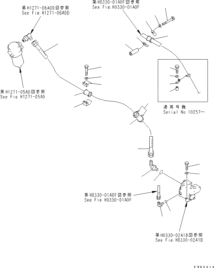 Схема запчастей Komatsu PC230LC-6 - ВОЗВРАТНАЯ ЛИНИЯ(БЛОК) (С ДОПОЛН. ГИДРОЛИНИЕЙ)(№7-) ГИДРАВЛИКА