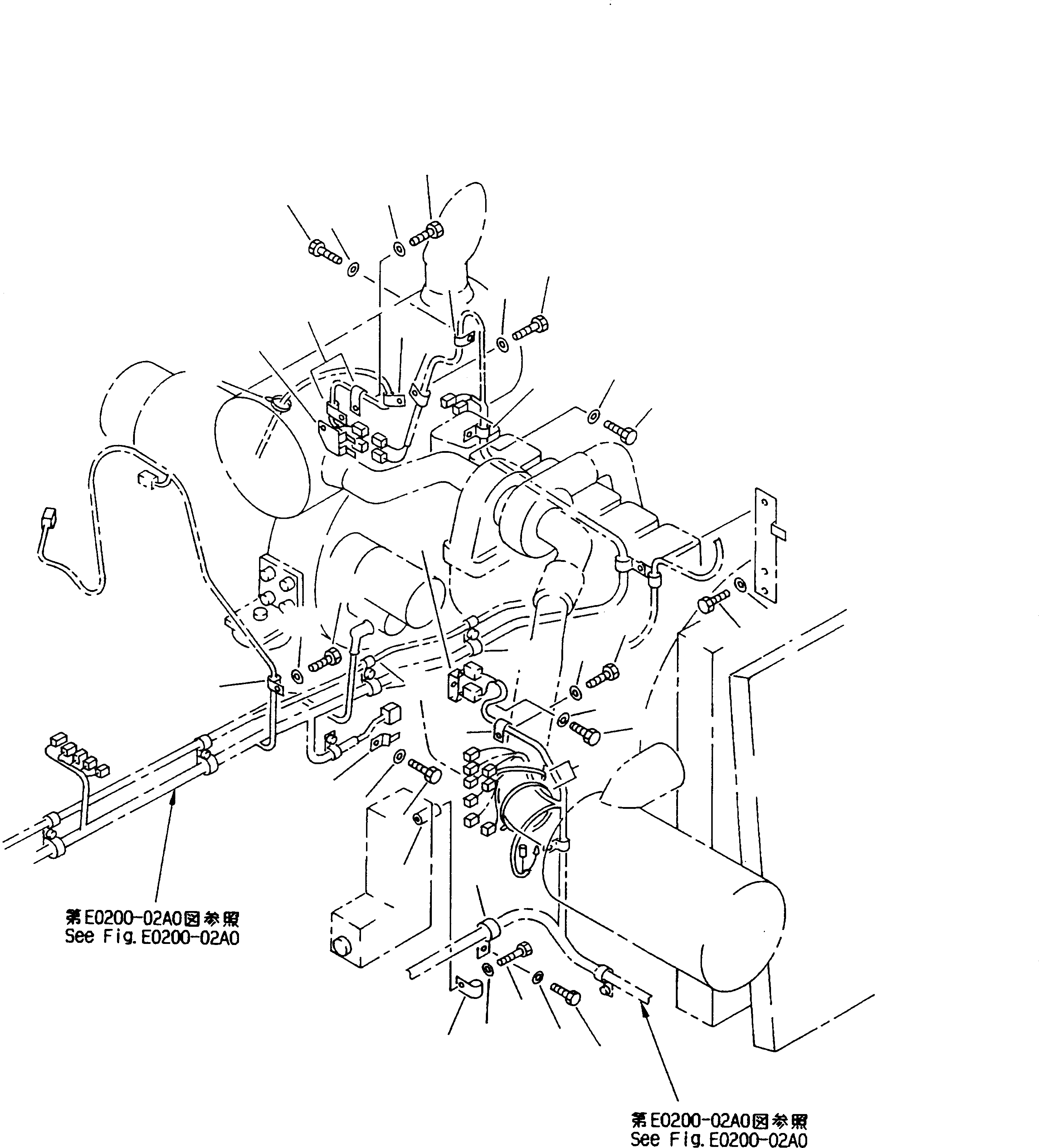 Схема запчастей Komatsu PC240-6K - ЭЛЕКТРОПРОВОДКА (/)(№K-K999) ЭЛЕКТРИКА