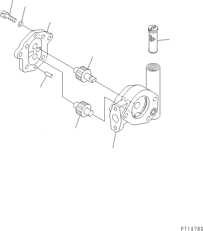 Схема запчастей Komatsu PC240-6K - ОСНОВН. НАСОС (7/9) (HPV 9+9+BARO-) (С КЛАПАНОМ TVC)(№K-K999) ГИДРАВЛИКА