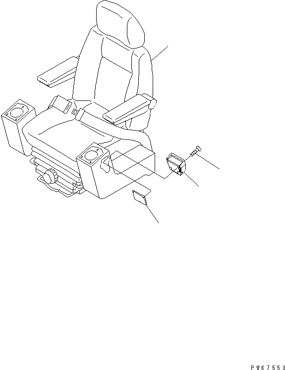 Схема запчастей Komatsu PC240-6K - СИДЕНЬЕ ОПЕРАТОРА(№K-K) КАБИНА ОПЕРАТОРА И СИСТЕМА УПРАВЛЕНИЯ