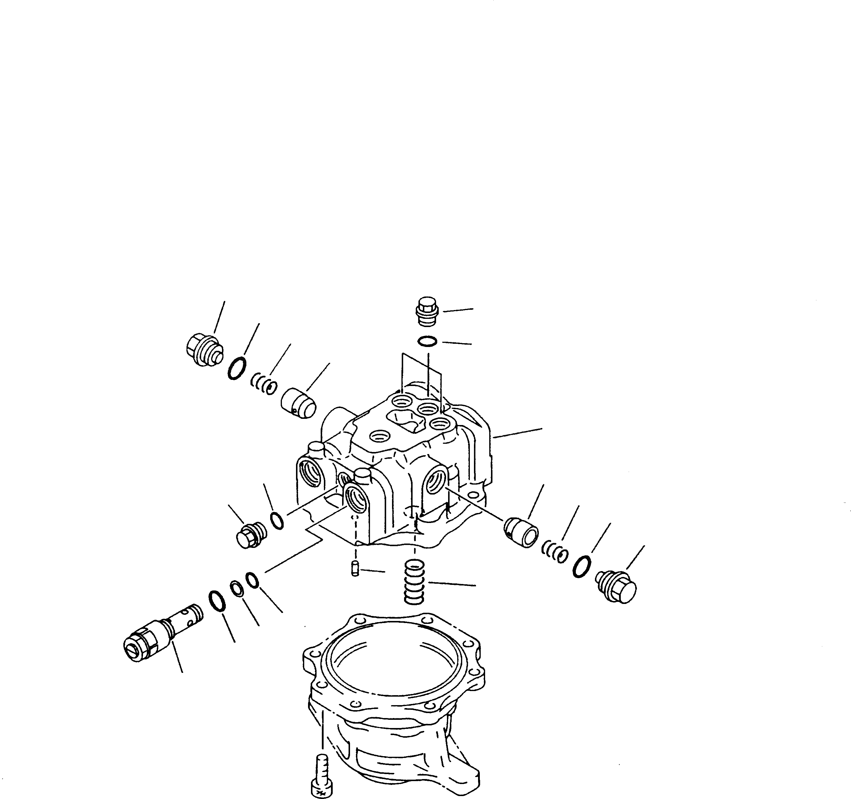 Схема запчастей Komatsu PC240-6K - МОТОР ПОВОРОТА (/)(№K-K7) ПОВОРОТН. КРУГ И КОМПОНЕНТЫ