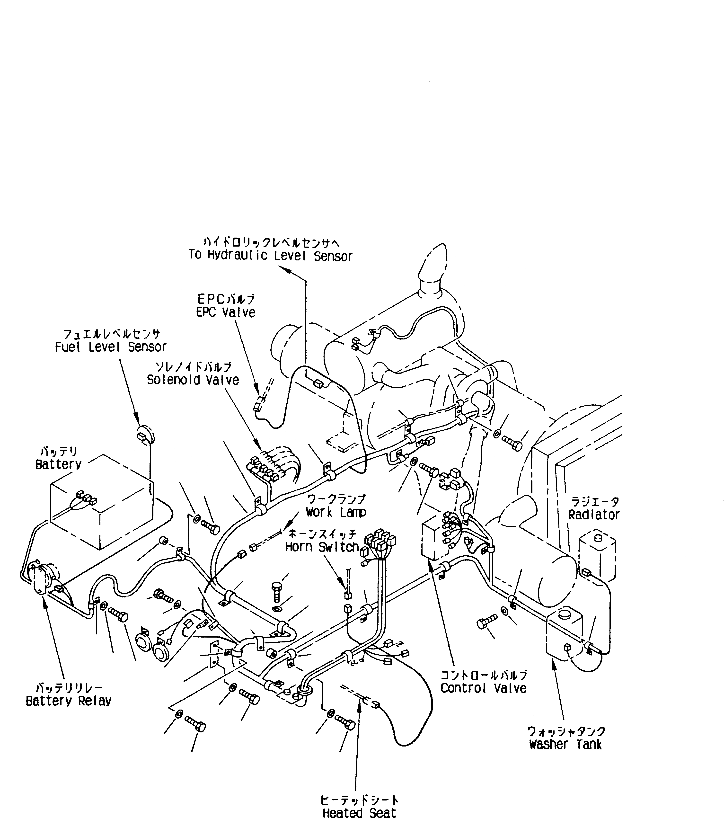 Схема запчастей Komatsu PC240LC-6K - ЭЛЕКТРОПРОВОДКА (/)(№K-K999) ЭЛЕКТРИКА