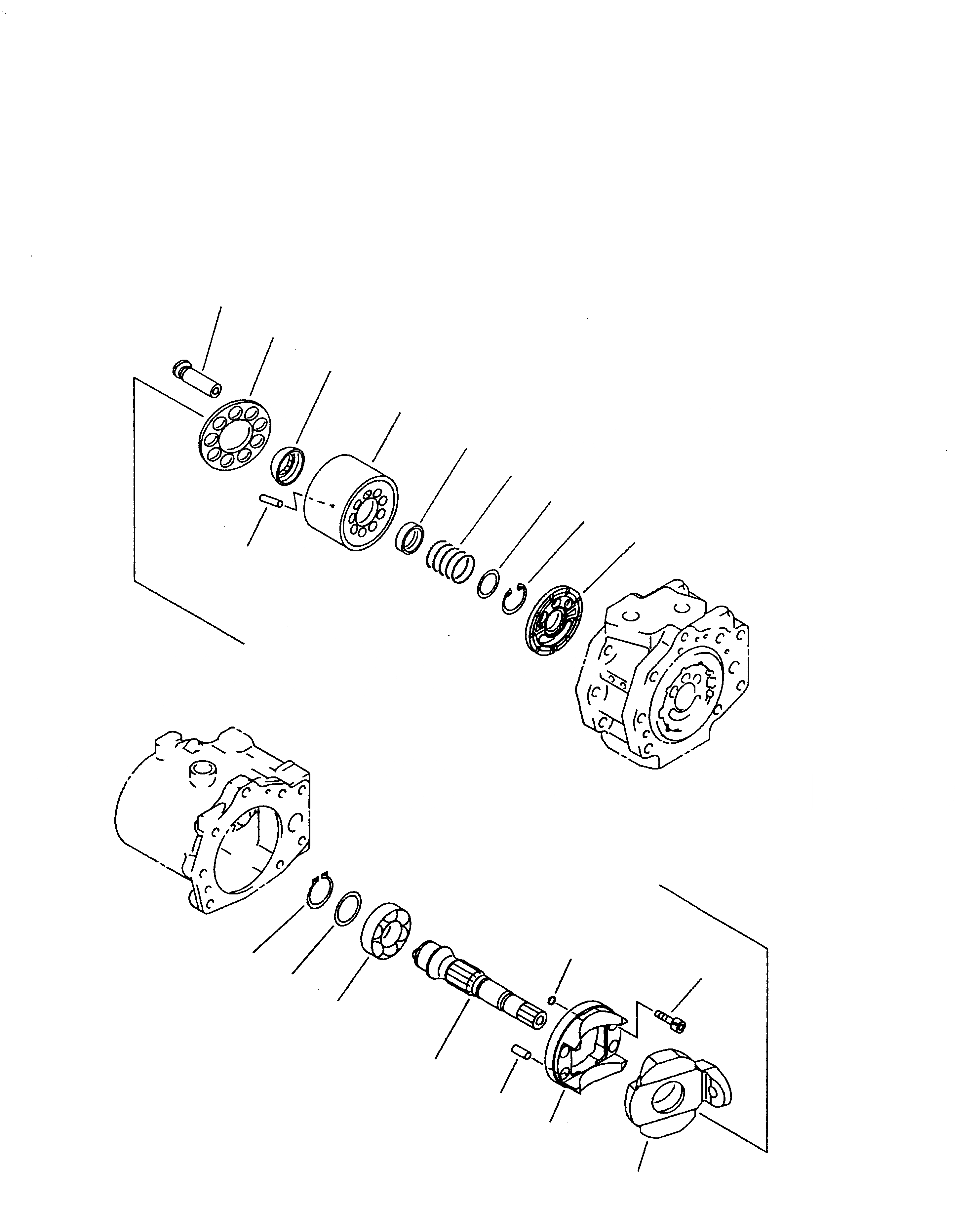 Схема запчастей Komatsu PC240LC-6K - ОСНОВН. НАСОС (/9) (HPV 9+9+BARO-) (С КЛАПАНОМ TVC)(№K-K999) ГИДРАВЛИКА