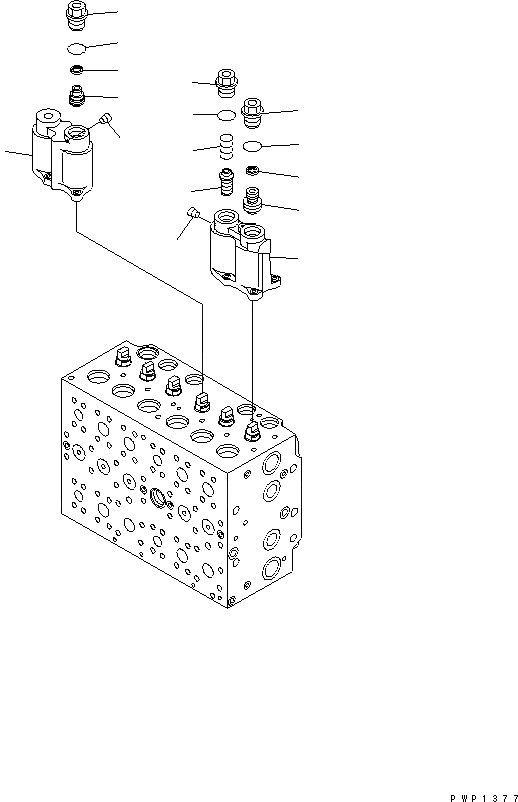 Схема запчастей Komatsu PC240LC-7K - ОСНОВН. КЛАПАН ( АКТУАТОР) (/) ОСНОВН. КОМПОНЕНТЫ И РЕМКОМПЛЕКТЫ