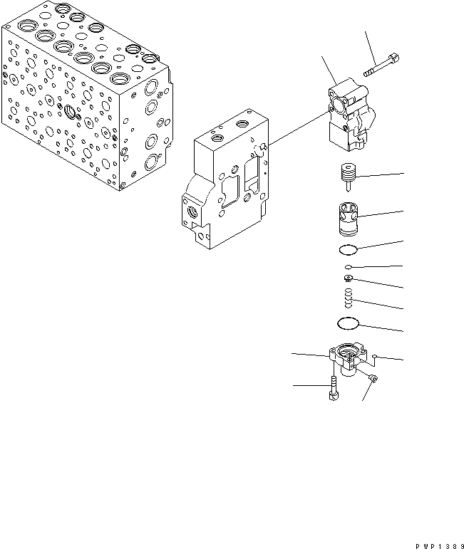 Схема запчастей Komatsu PC240LC-7K - ОСНОВН. КЛАПАН ( АКТУАТОР) (/) ОСНОВН. КОМПОНЕНТЫ И РЕМКОМПЛЕКТЫ