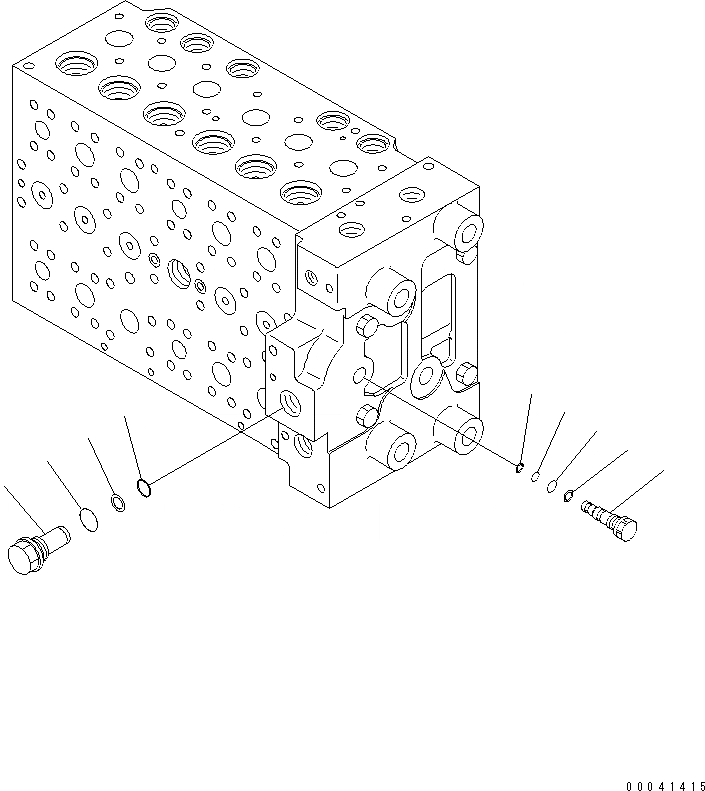 Схема запчастей Komatsu PC240LC-8K - ОСНОВН. КЛАПАН (-АКТУАТОР) (/) Y ОСНОВН. КОМПОНЕНТЫ И РЕМКОМПЛЕКТЫ