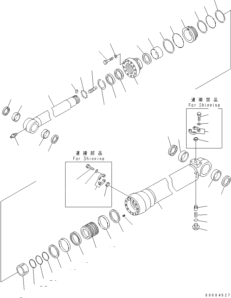 Схема запчастей Komatsu PC240NLC-7K - ЦИЛИНДР РУКОЯТИ(С КЛАПАН ПЕРЕГРУЗКИ) ОСНОВН. КОМПОНЕНТЫ И РЕМКОМПЛЕКТЫ